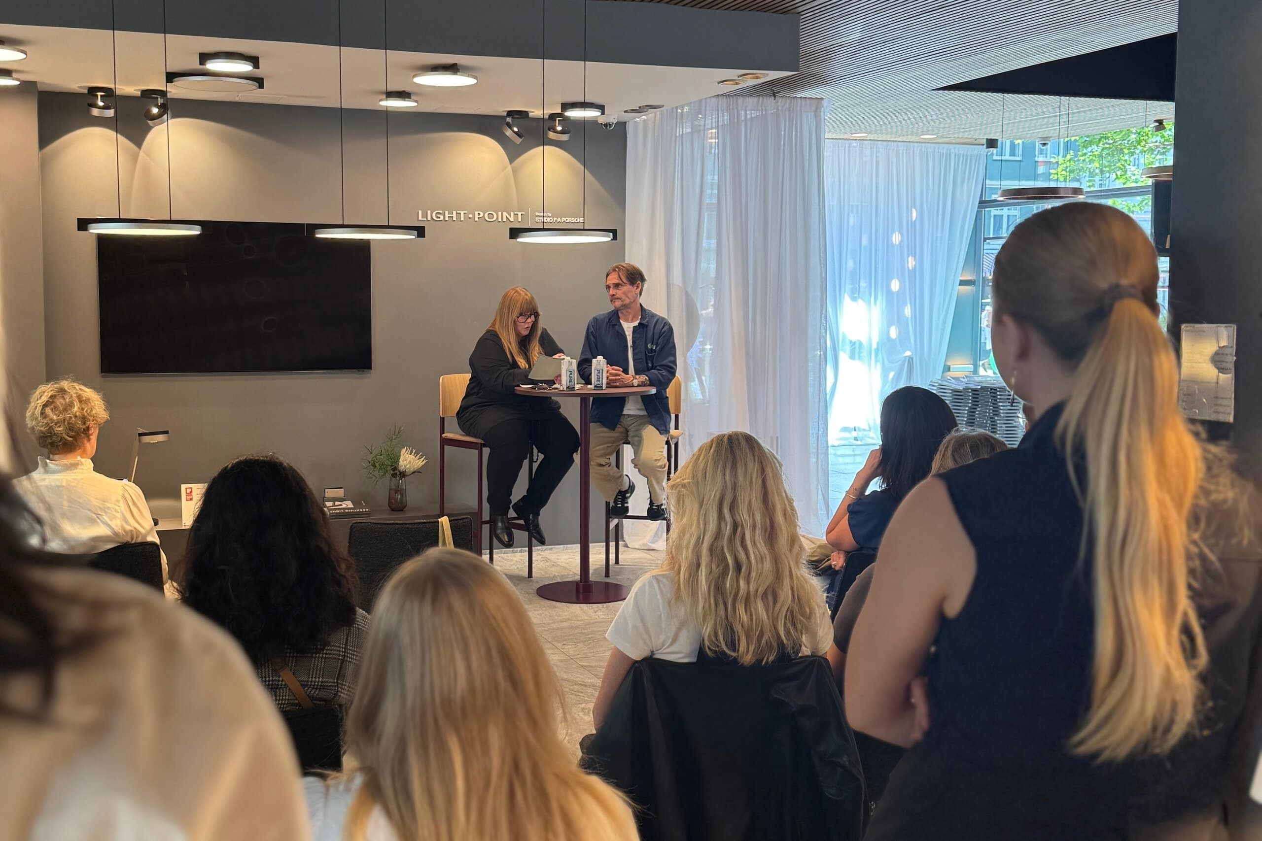 Podcast-session under Light-Point event – By Linding arrangement